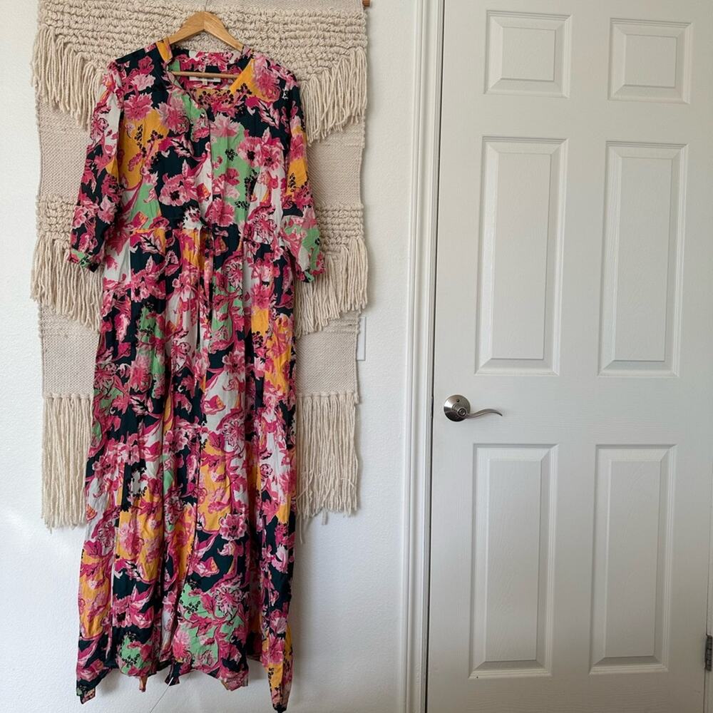 Diane Von Furstenberg Lily Silk Blend Voile Maxi Dress